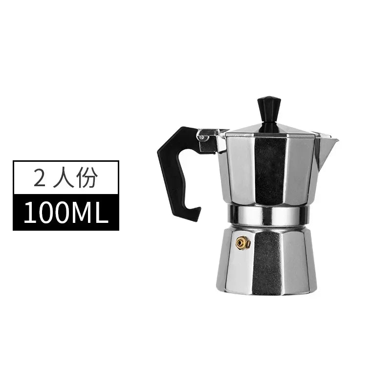Aluminum Moka Espresso Coffee Maker – 50/300/450ml