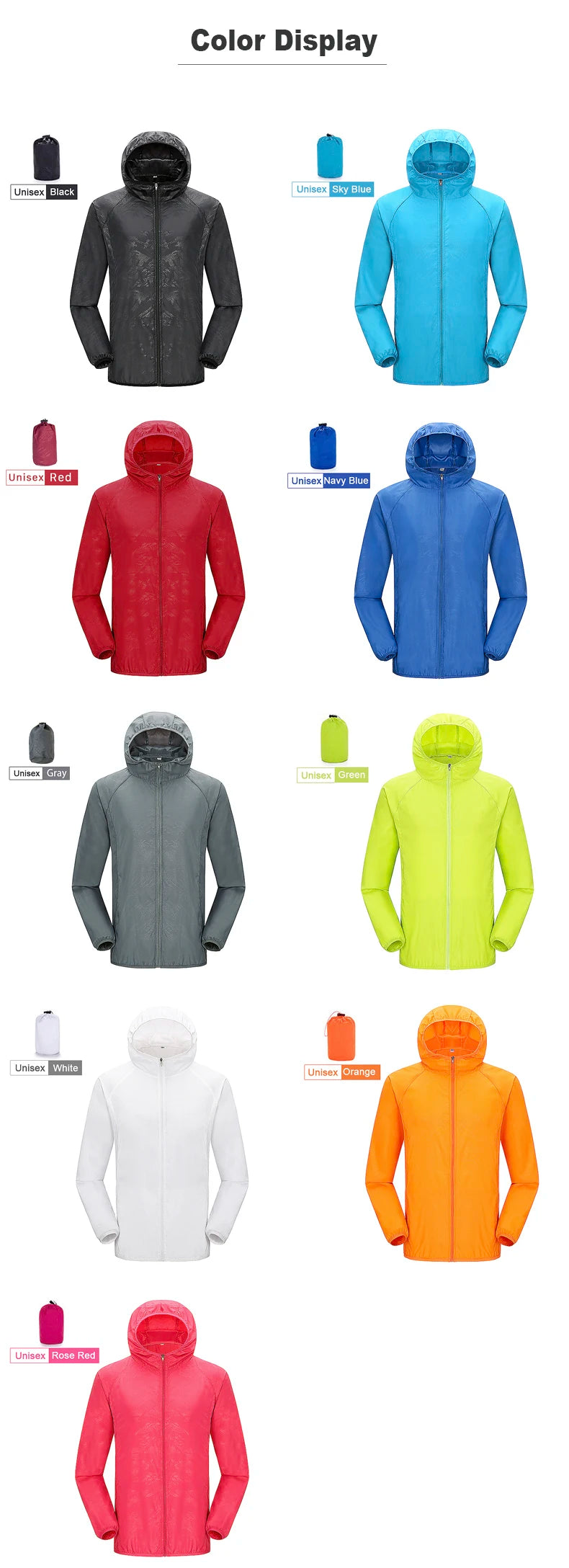Unisex Waterproof Hiking Jacket