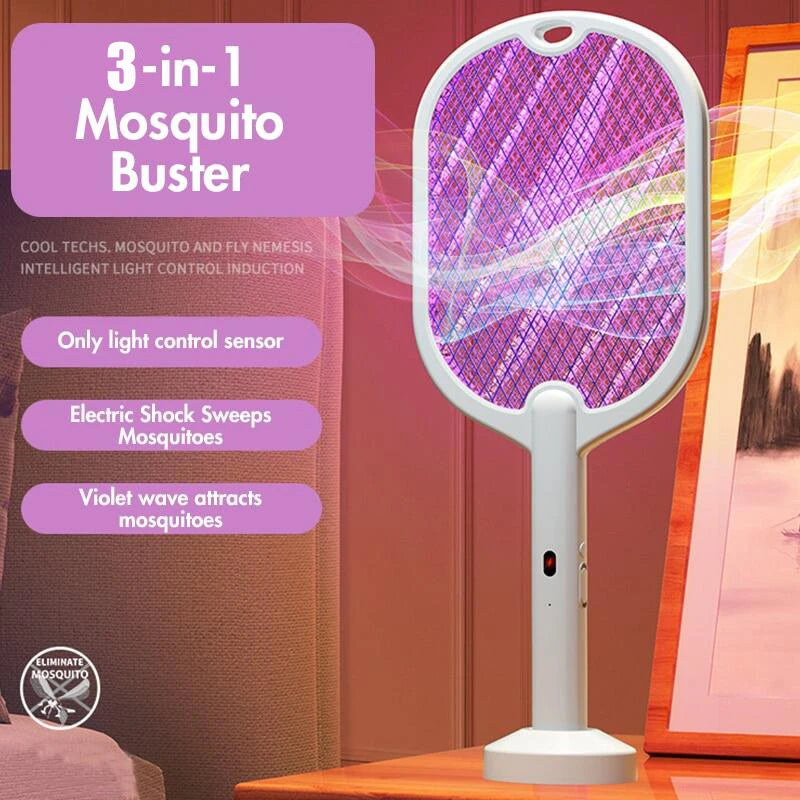 3-in-1 Electric Mosquito Swatter & Killer Lamp