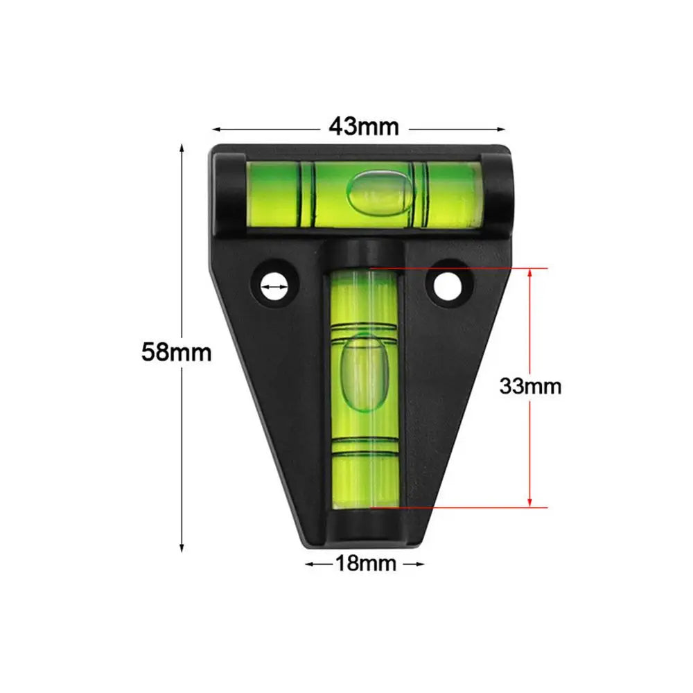 T-Type Spirit Level – Vertical & Horizontal Measuring Tool for Caravan/Camper