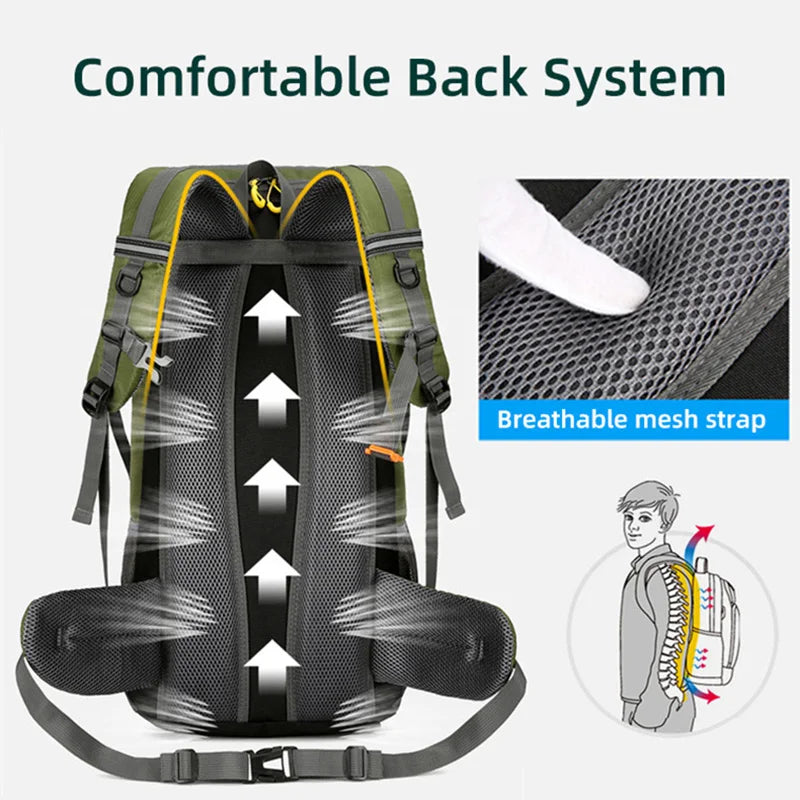 50L Waterproof Hiking & Travel Backpack