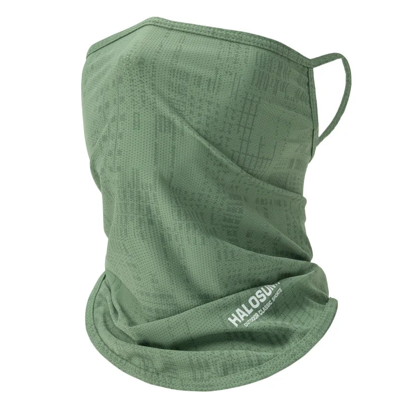 Quick-Dry Ice Silk Face Mask – Summer Sun Protection Neck Scarf
