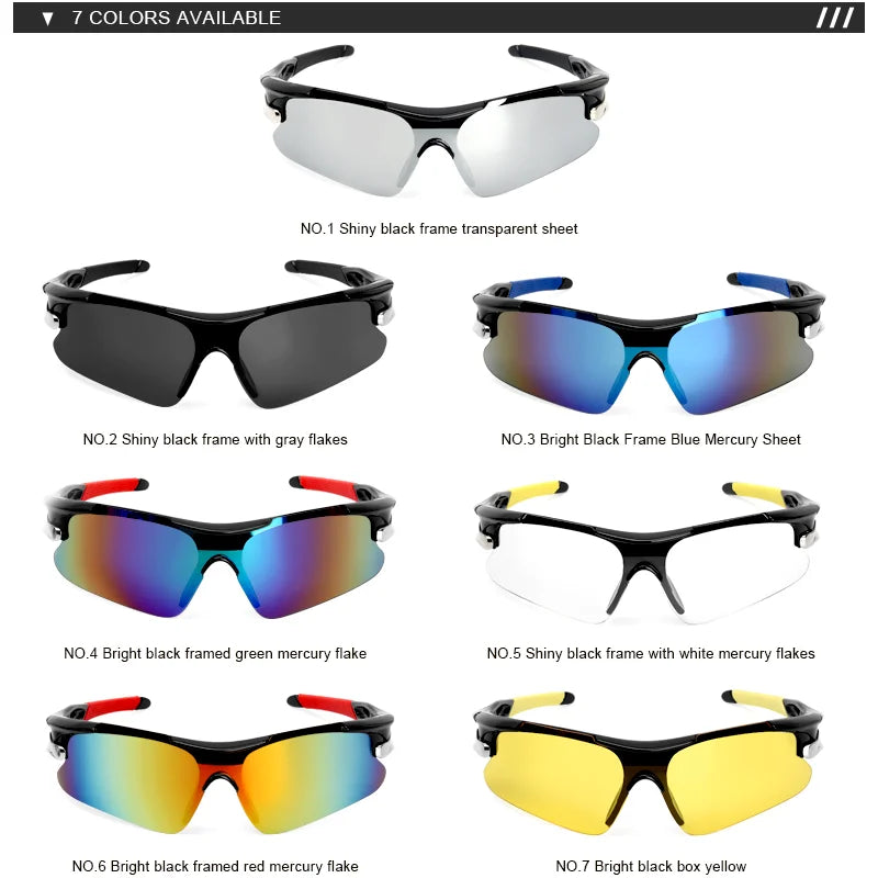 RIDERACE Cycling Sunglasses – Sports Eyewear for MTB & Road Biking