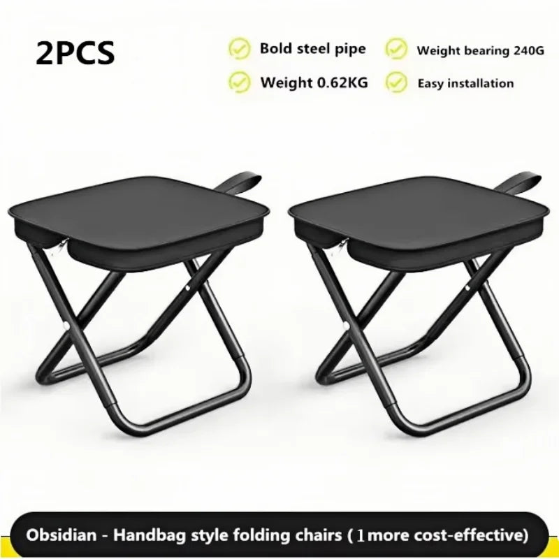 Portable Folding Camping Stool with Storage Bag