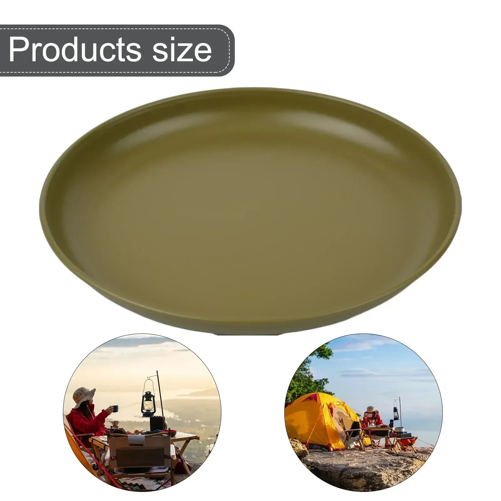 Titanium Camping Plate & Dinner Set – Lightweight Non-Stick