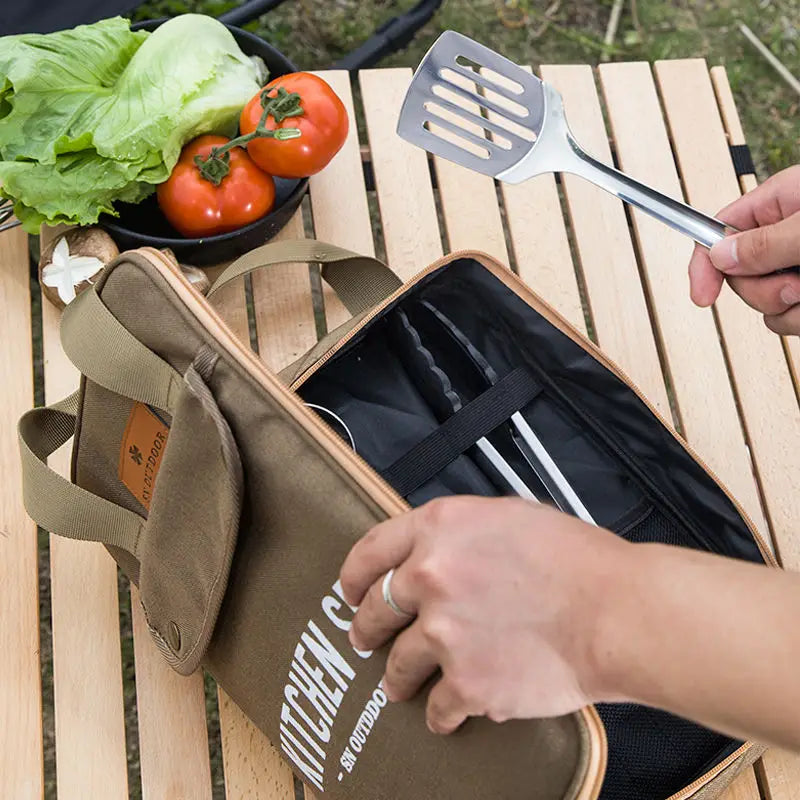 8-Piece Portable Camping Cookware Set