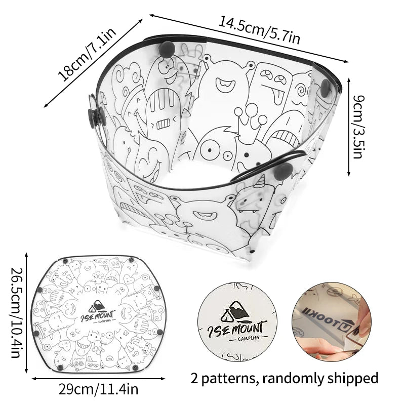 Folding Camping Tableware Set – Bowl, Plate, Cup & Coffee Filter