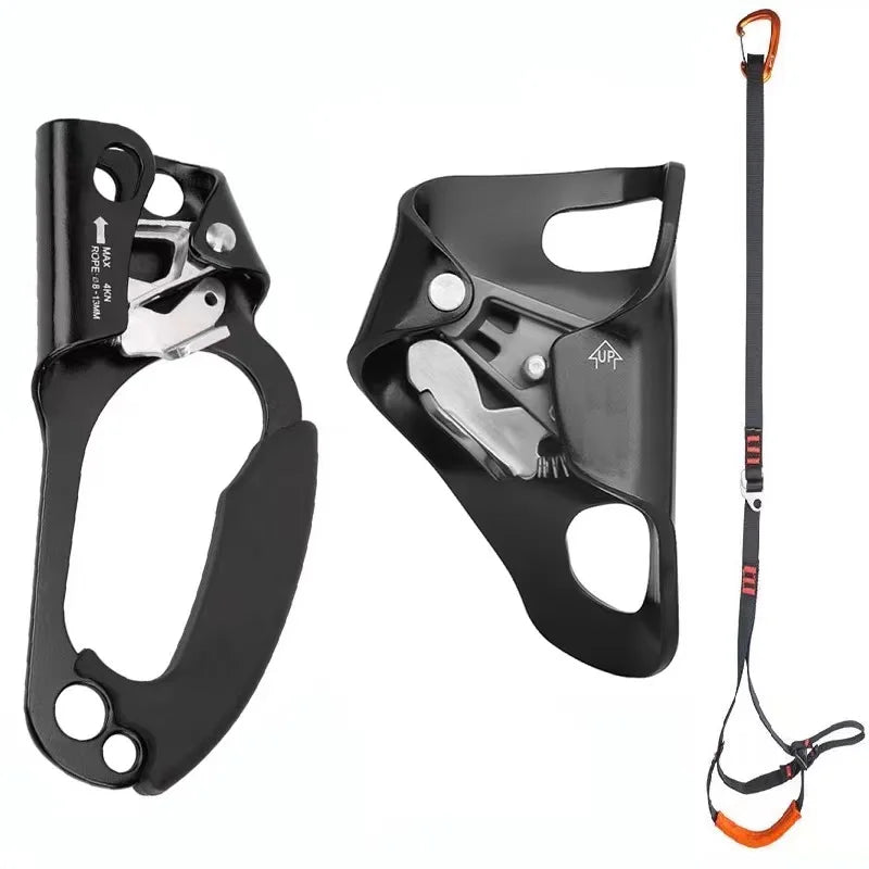 Rock Climbing Hand Ascender – Left/Right Rope Grip for Mountaineering & SRT