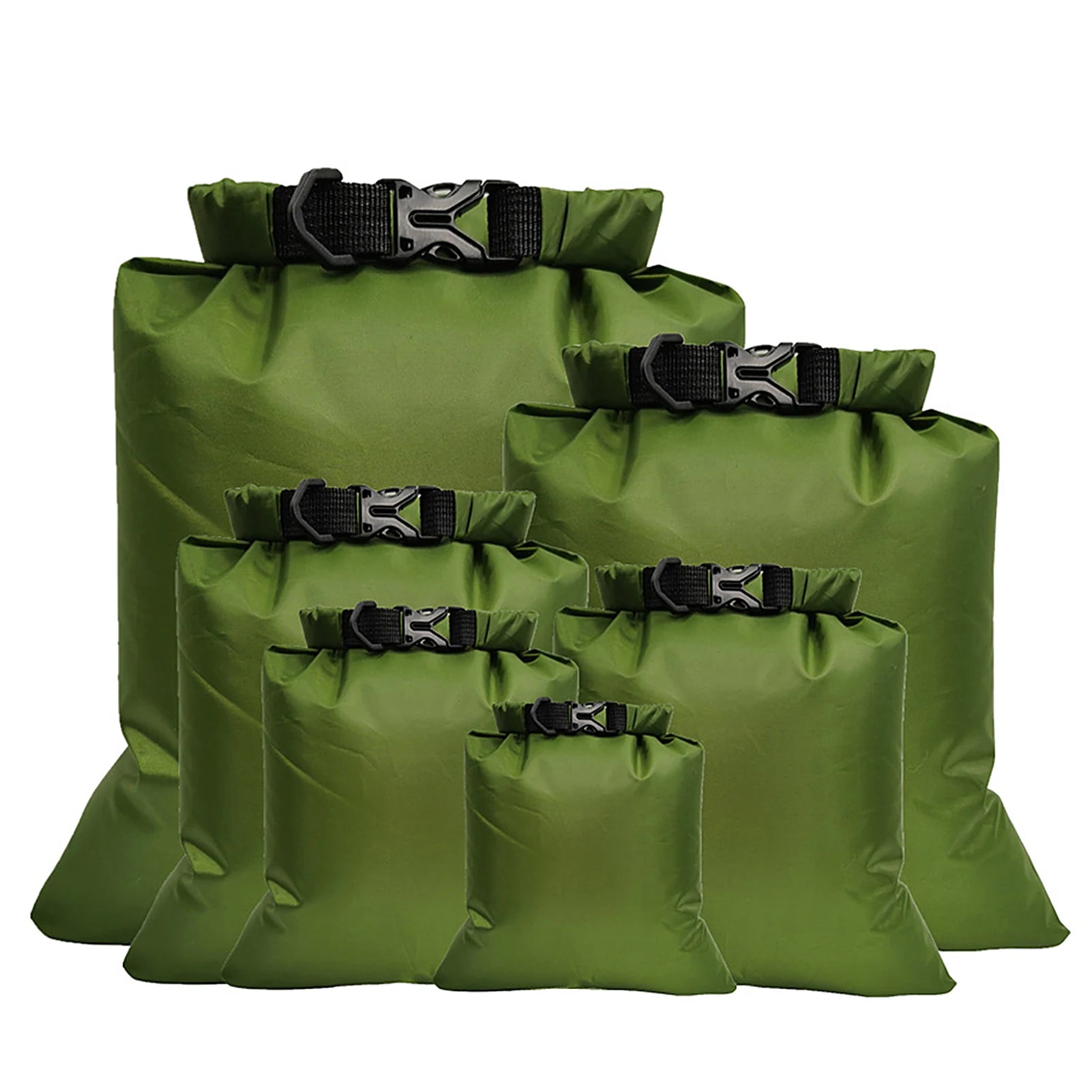 6-Pack Waterproof Dry Bags for Outdoor Use