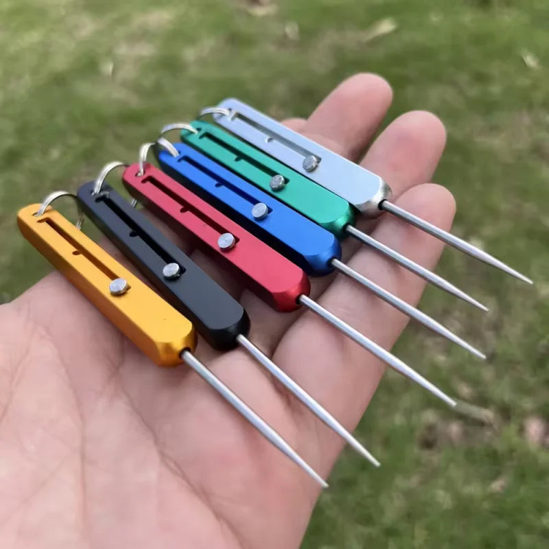 Portable Titanium Toothpick with Holder