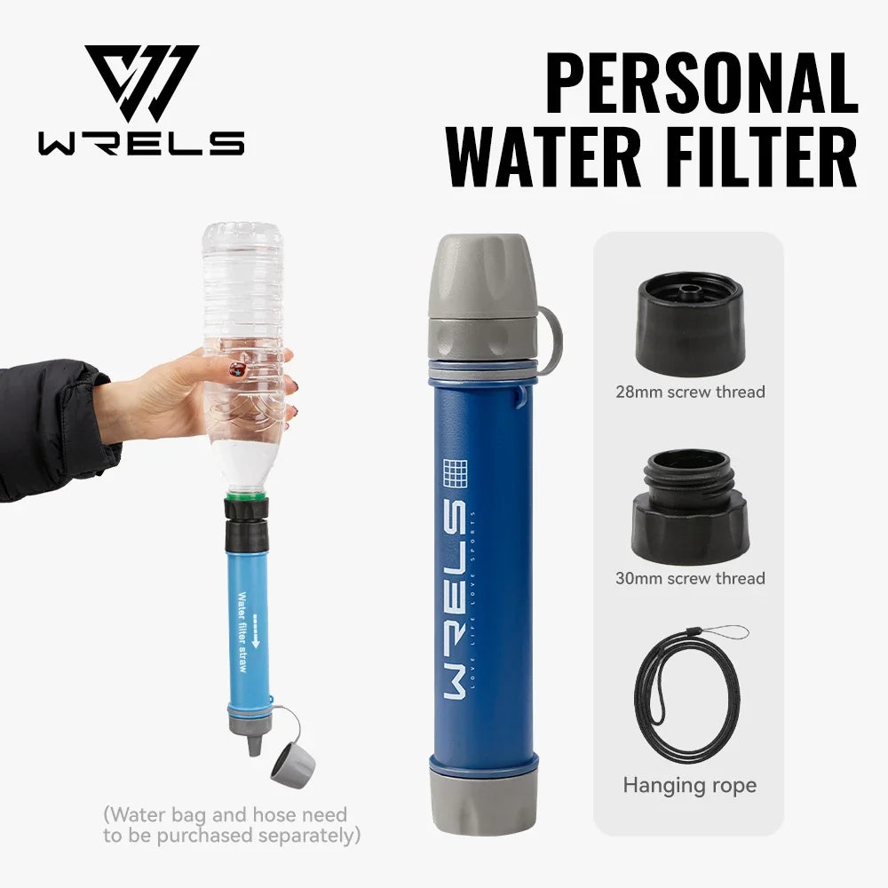 Portable Water Filter Straw Kit for Camping & Hiking