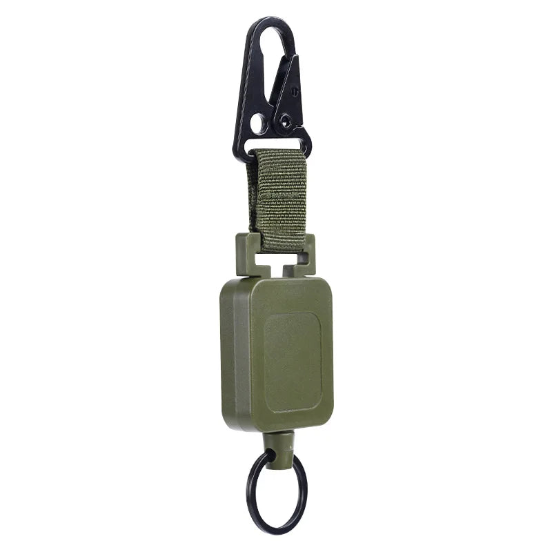 60cm Retractable Key Chain with Steel Wire & Clip