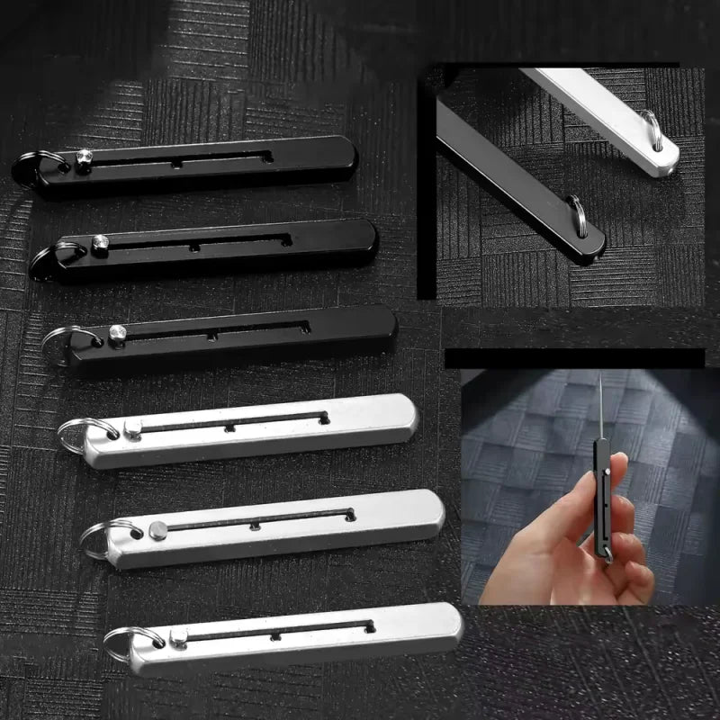 Portable Titanium Toothpick with Holder