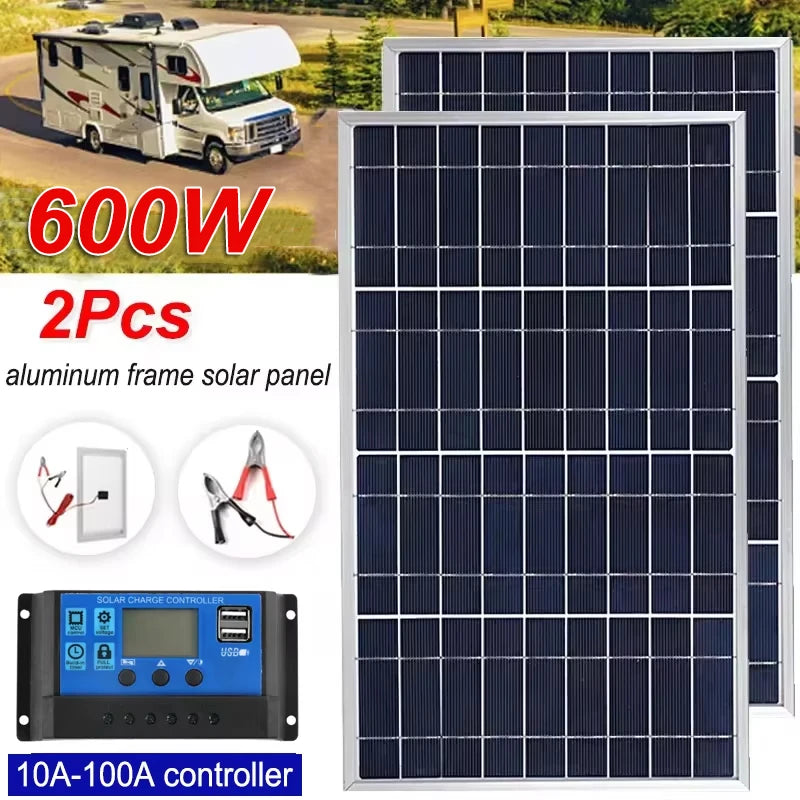 600W Portable Solar Panel with USB