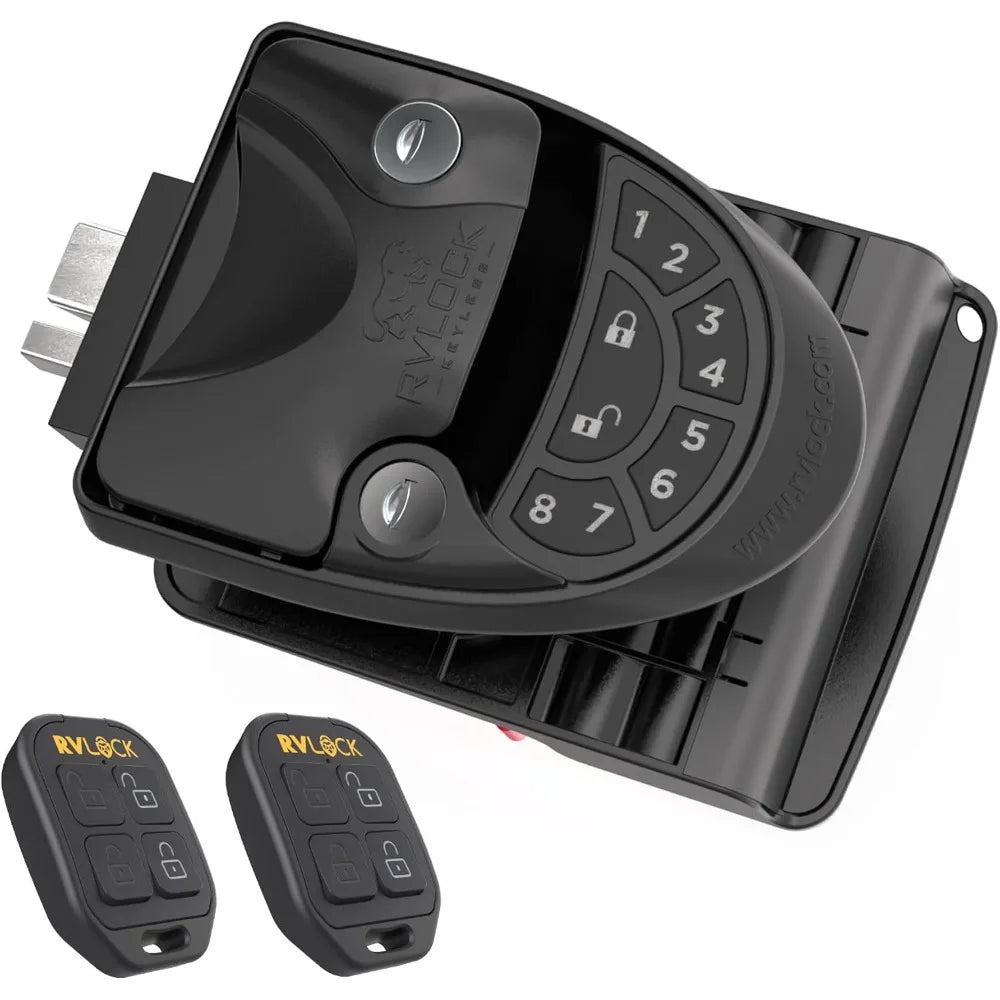 V4 Keyless RV Door Lock with Remote – Secure Camper Latch Replacement