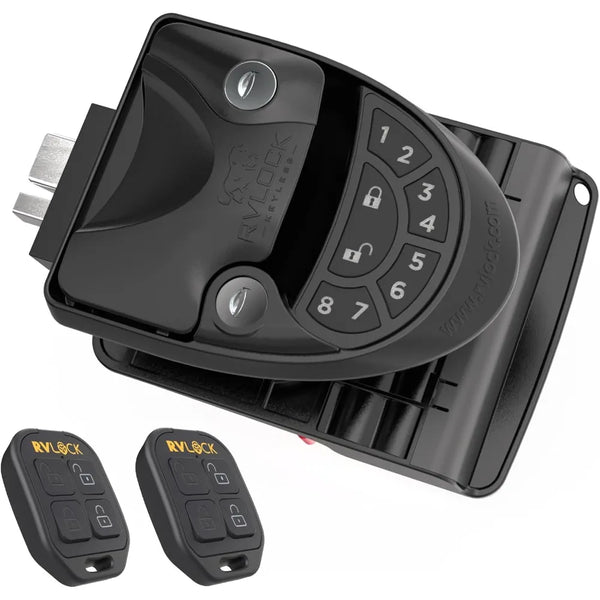 V4 Keyless RV Door Lock with Remote – Secure Camper Latch Replacement