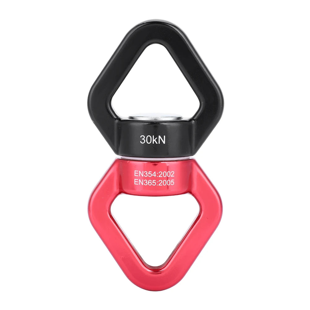 30KN Rope Swivel – Safety Rotational Device for Climbing, Yoga & Rescue