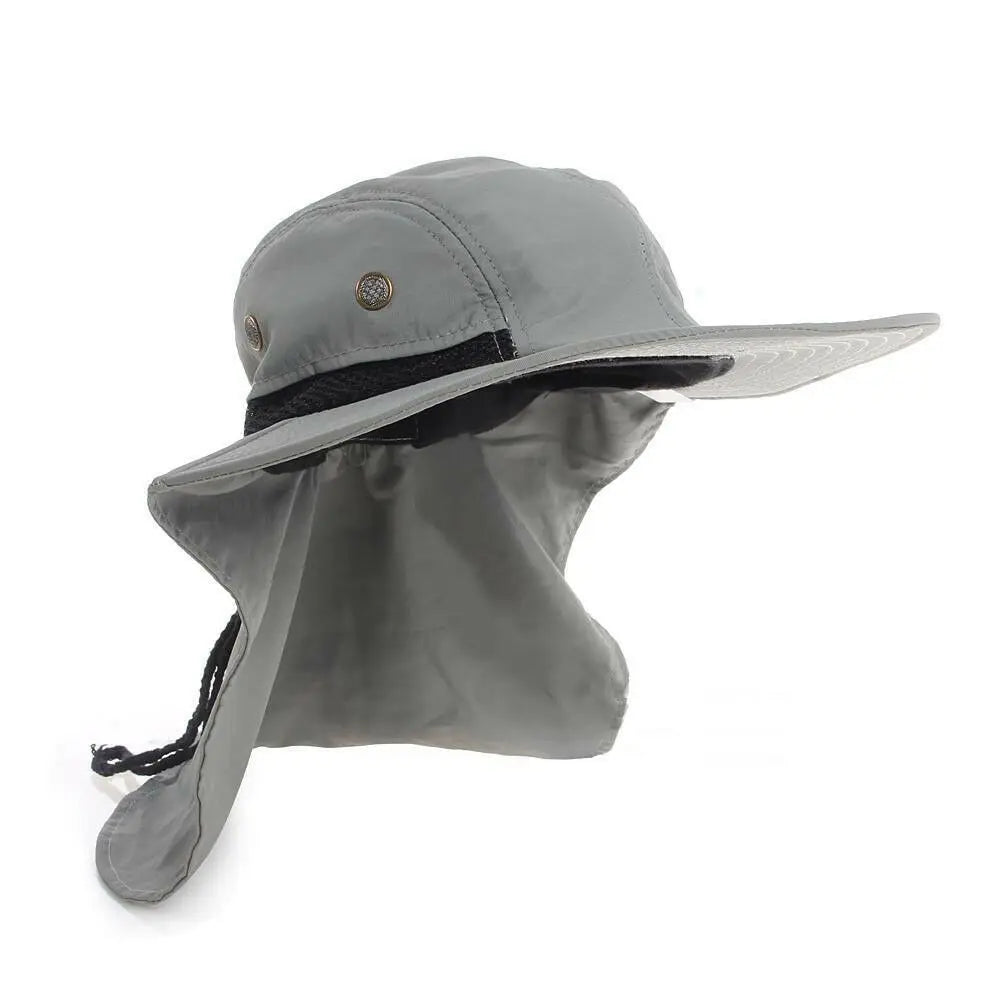 Unisex Outdoor Bucket Hat – UV Protection Quick-Dry Sun Cap with Neck Cover