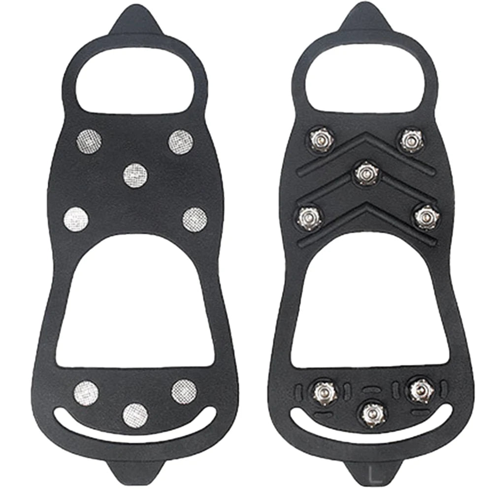 8-Stud Anti-Slip Crampons – Snow & Ice Shoe Covers for Hiking