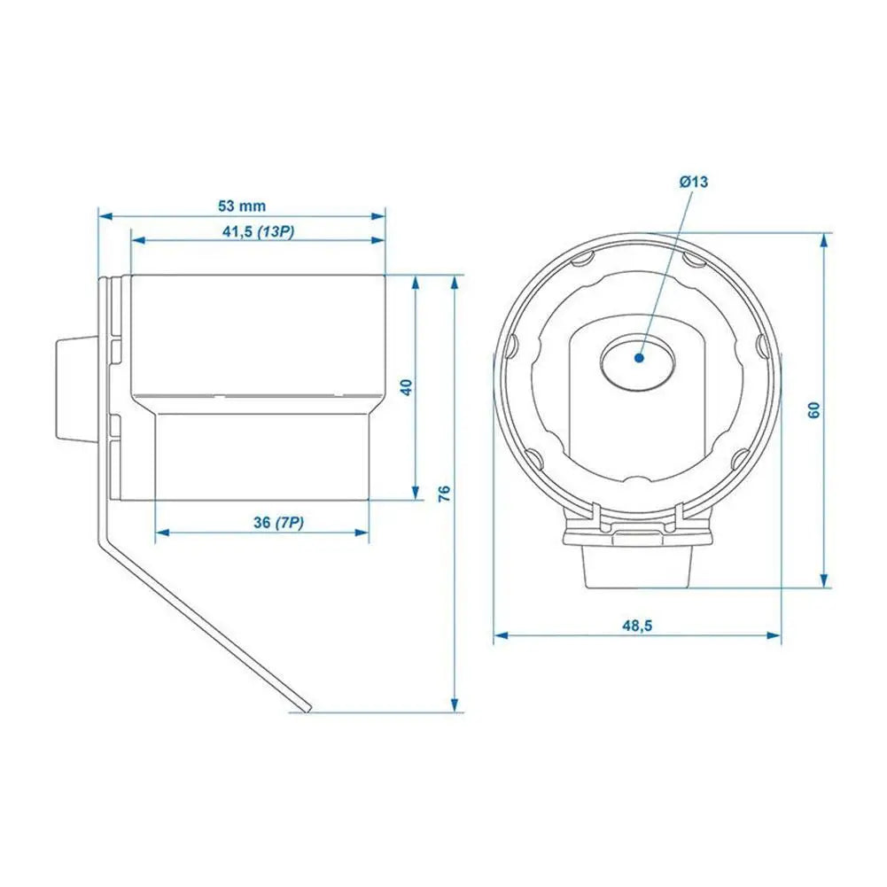 TM5024 Universal Trailer Plug Holder – Weatherproof 7–13 Pin Protector