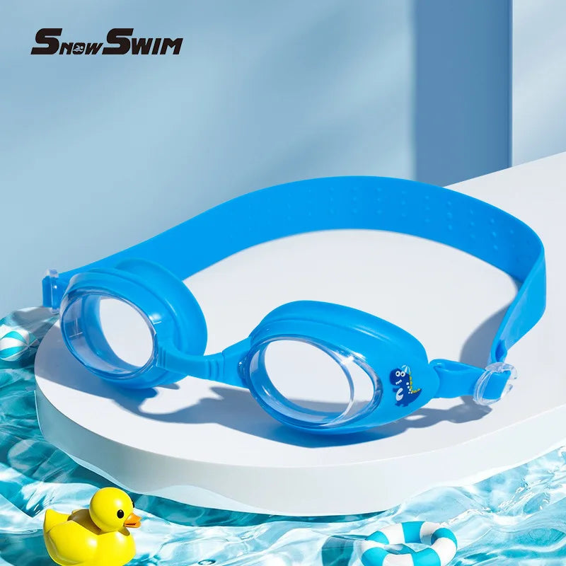Children’s Swimming Goggles with Cap – Small Frame, Waterproof, Anti-Fog, HD Swimming Glasses for Boys & Girls