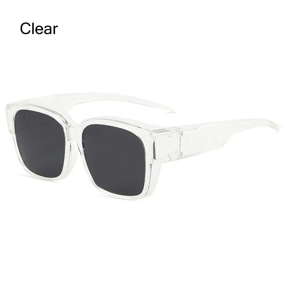 Polarized Fit Over Sunglasses – UV Protection Wrap Around Square Shades