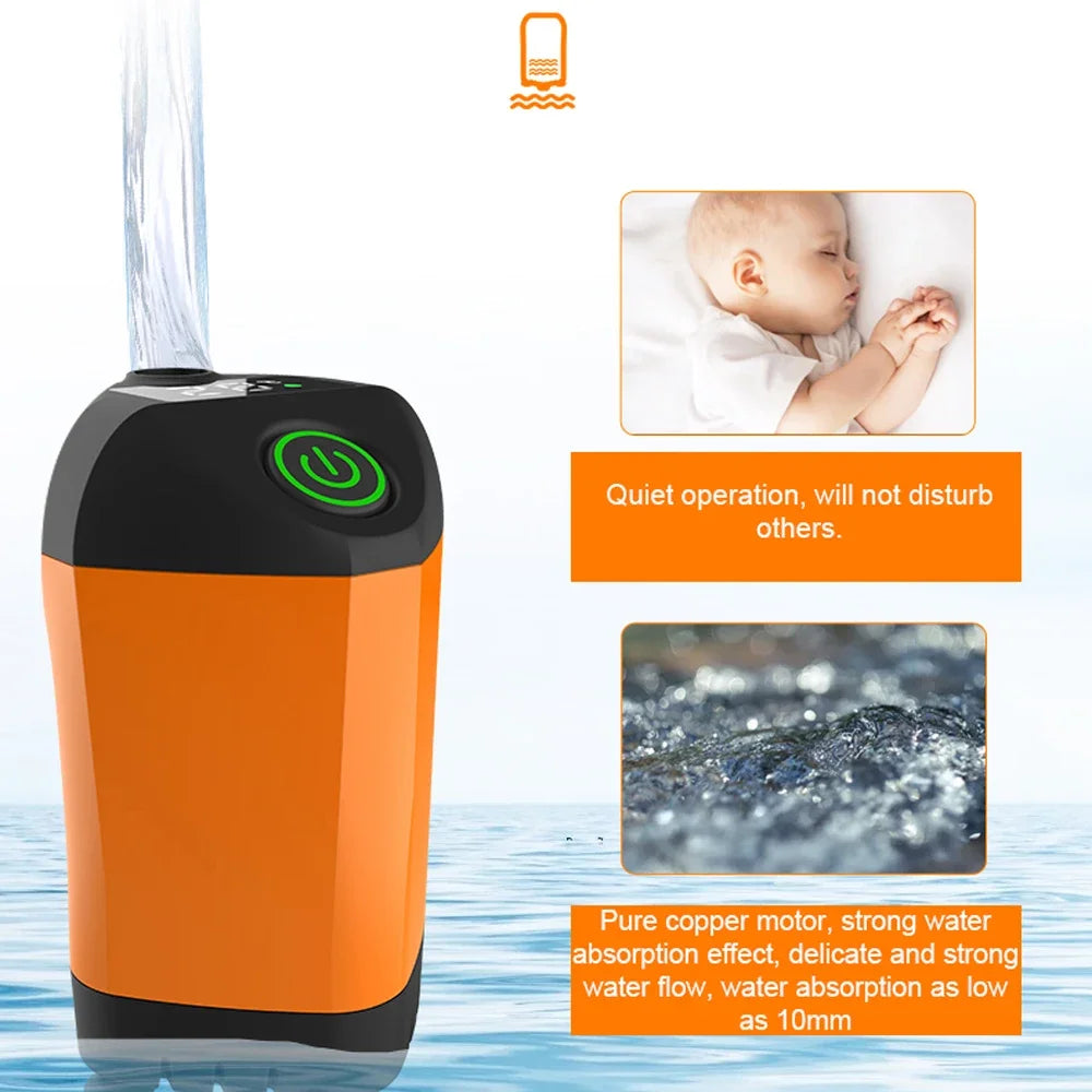 Portable USB Rechargeable Camping Shower Pump