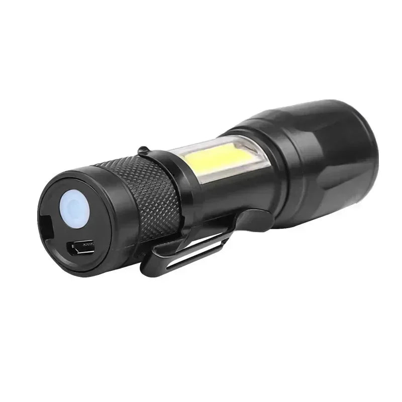 COB+XPE USB Rechargeable Mini LED Flashlight