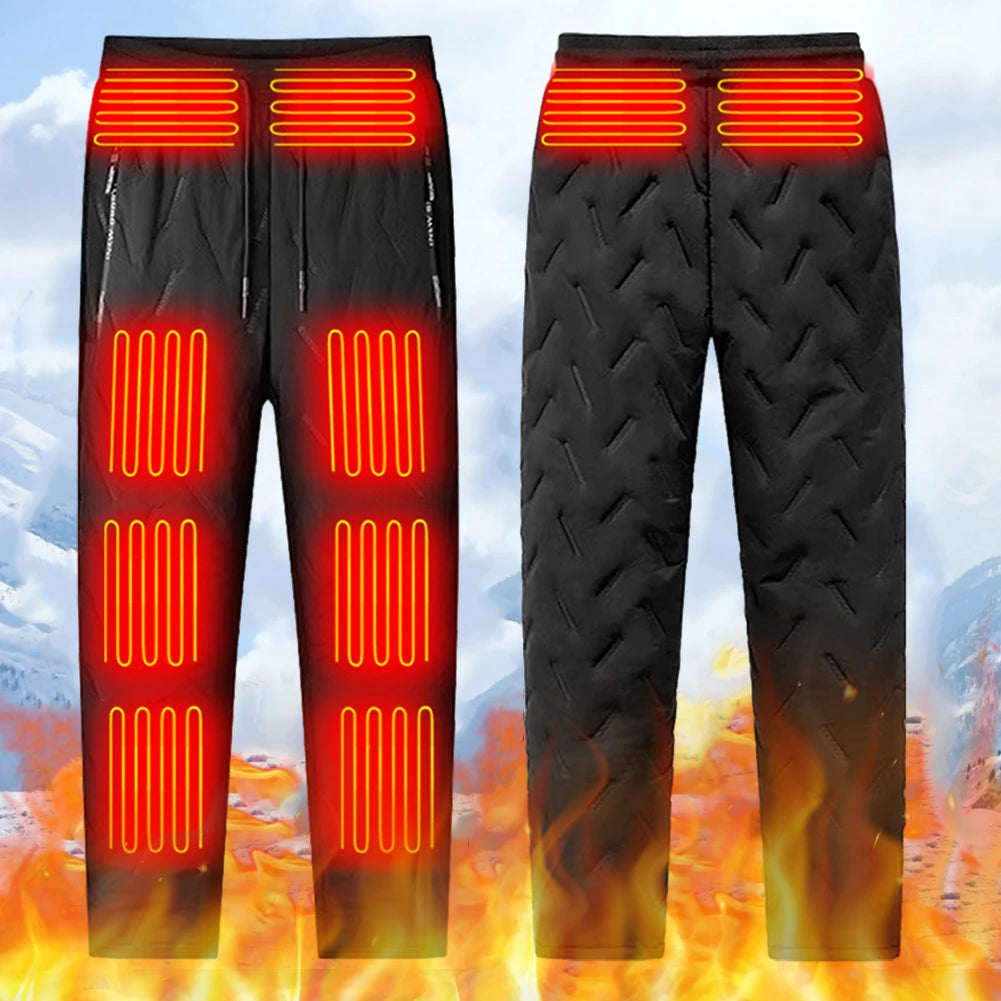 Unisex Heated Thermal Pants with 10 Heating Zones
