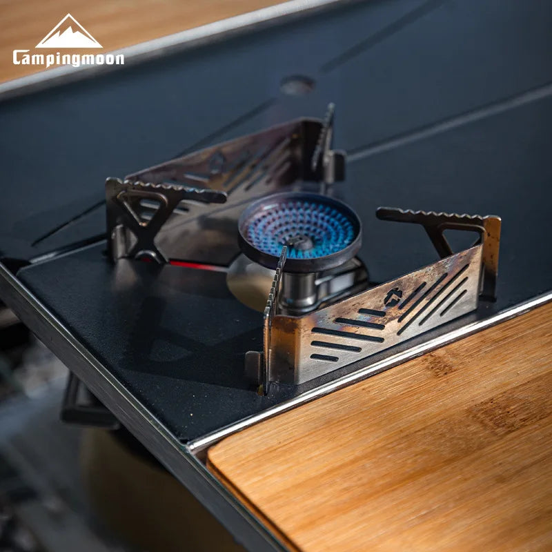 Camping Kitchen Table with Stove Rack