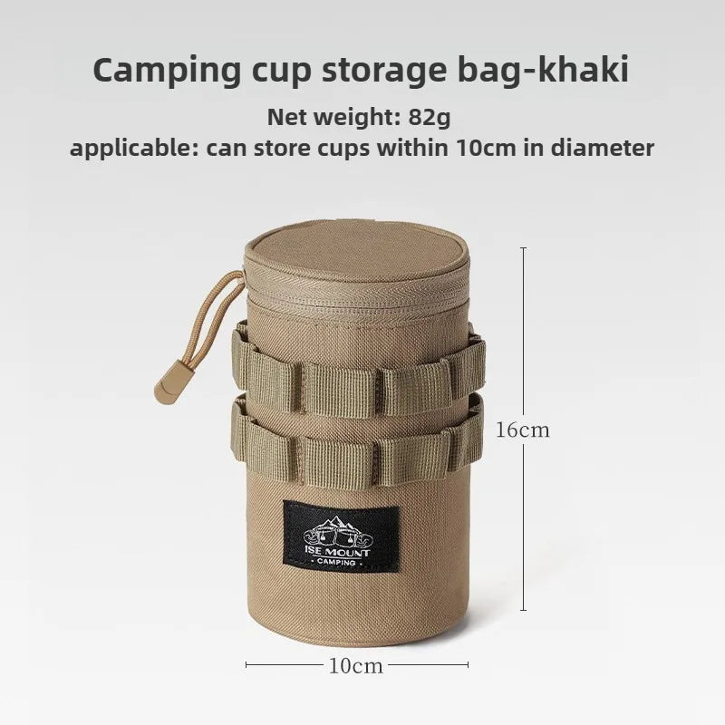 ISE MOUNT 304 Stainless Steel Camping Cup with Storage Bag