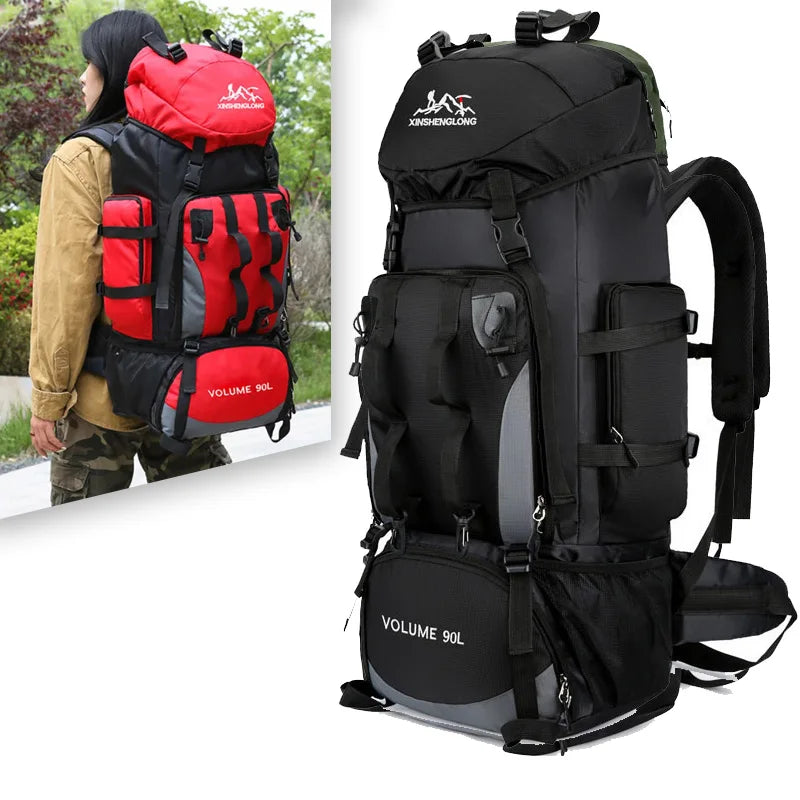 90L Waterproof Hiking Backpack – Large Capacity Camping & Trekking Rucksack