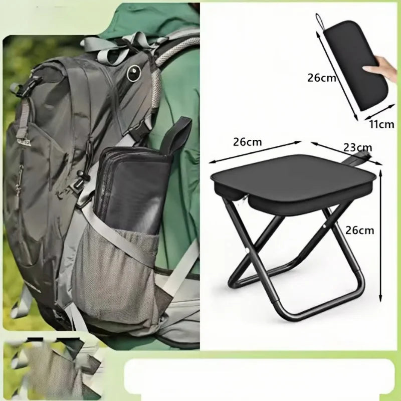 Portable Folding Camping Stool with Storage Bag