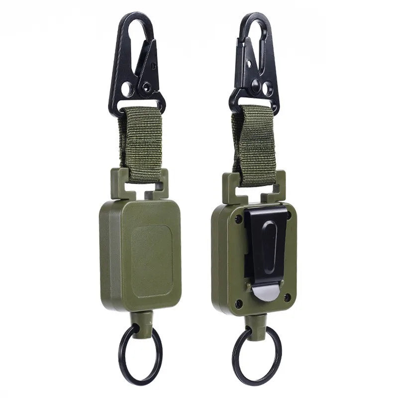 60cm Retractable Key Chain with Steel Wire & Clip
