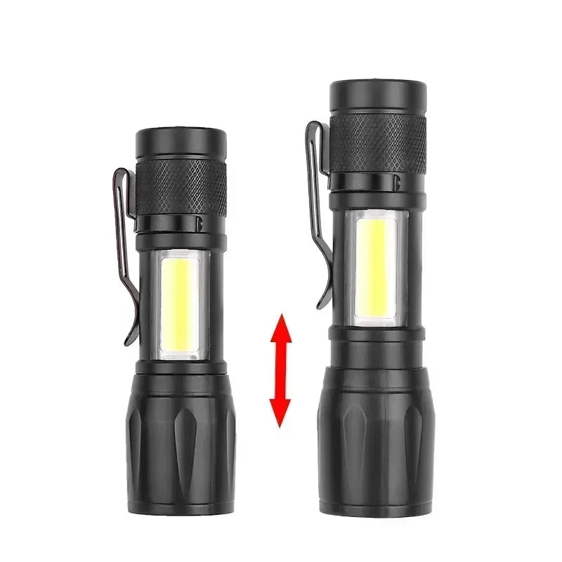 COB+XPE USB Rechargeable Mini LED Flashlight