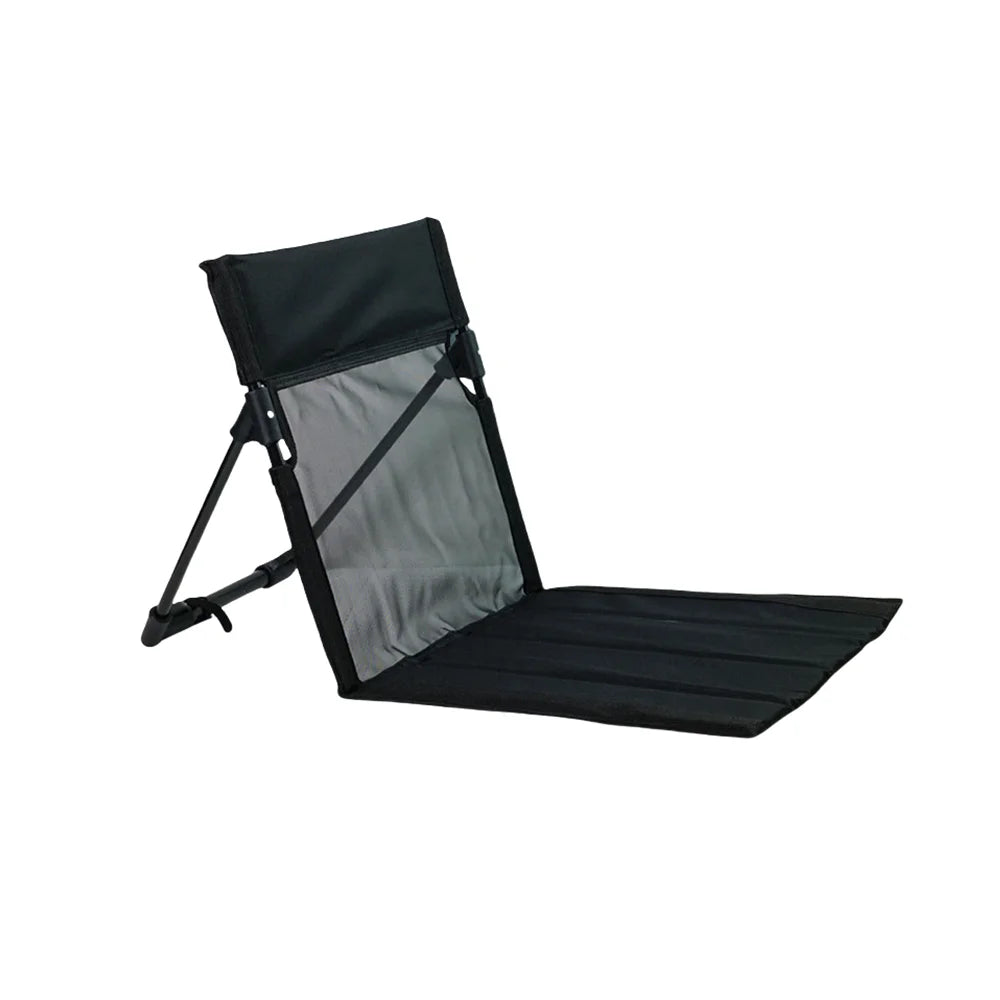 Foldable Camping Floor Chair with Backrest Cushion – Oxford Cloth