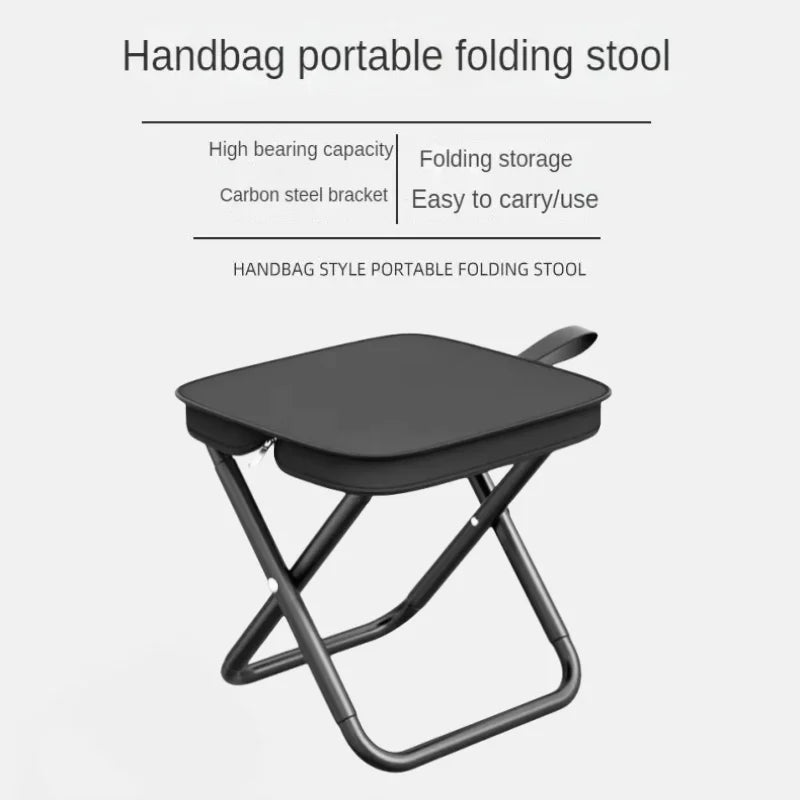 Portable Folding Camping Stool with Storage Bag