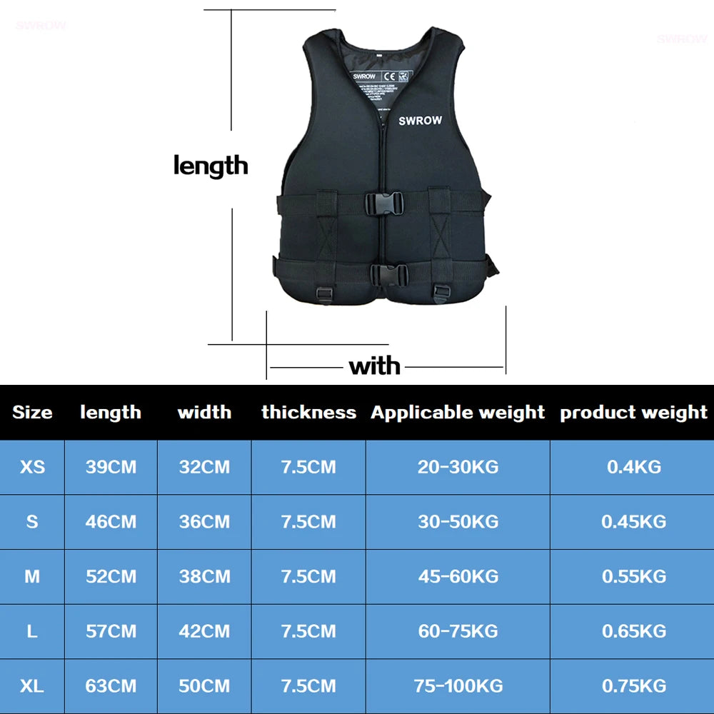 Neoprene Life Jacket for Adults & Children – 2023