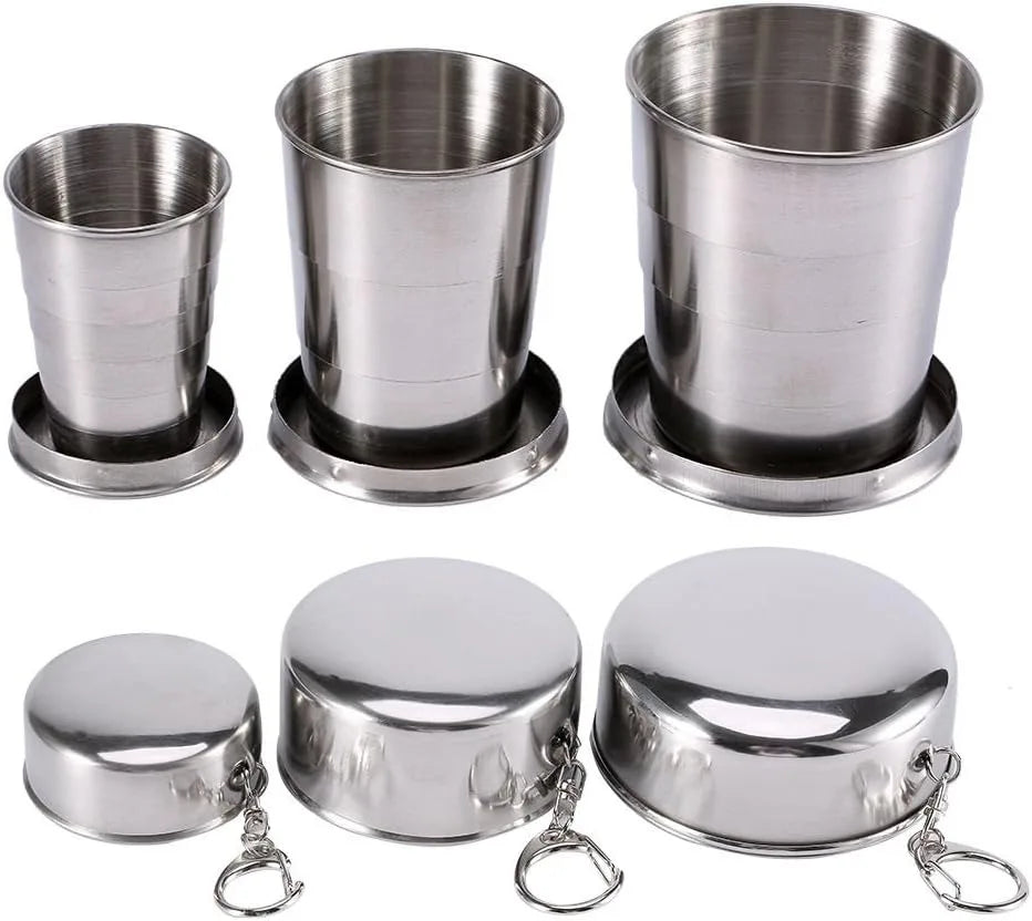 Stainless Steel Collapsible Travel Cup – 75/150/250/450ml
