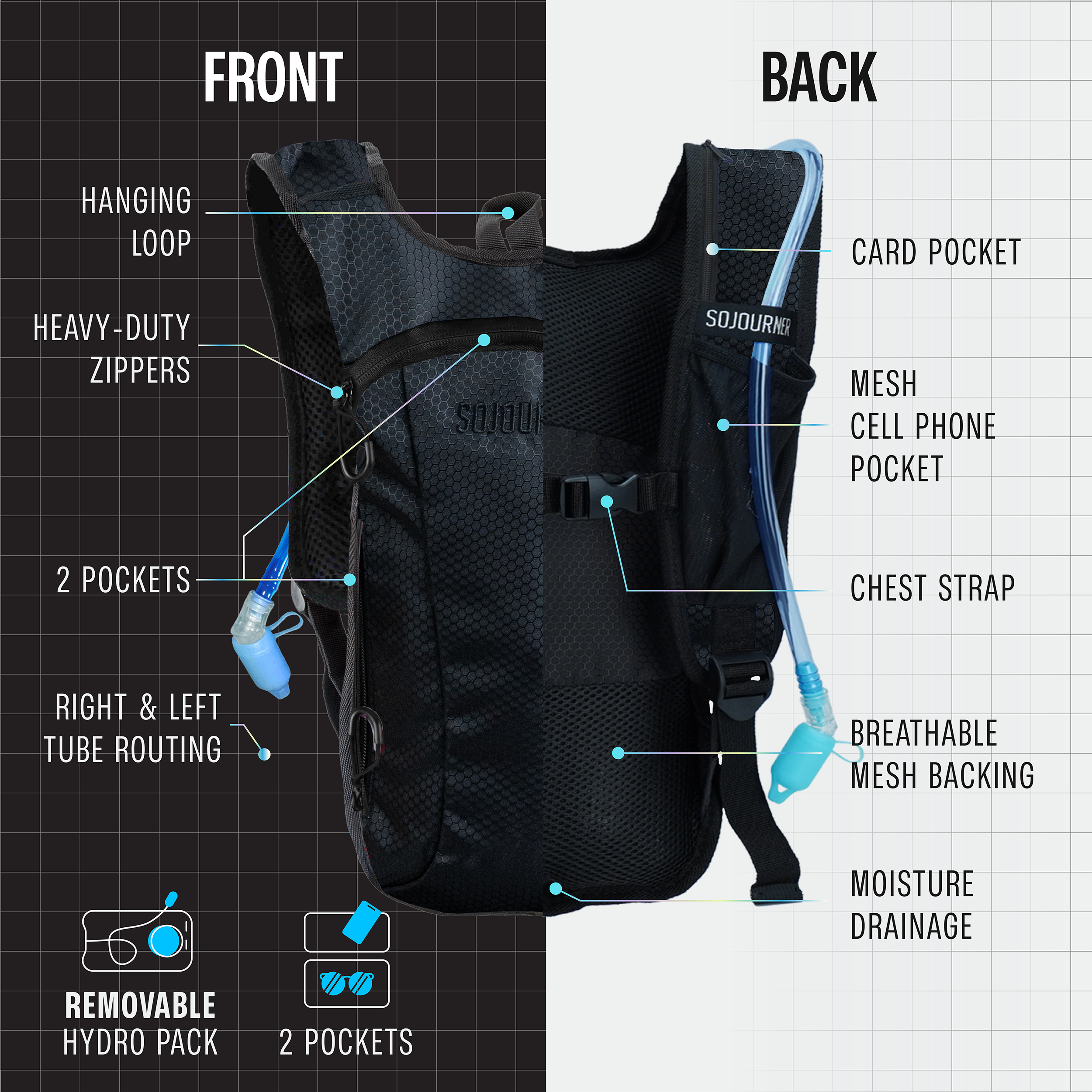 2L Hydration Backpack | Small Fit