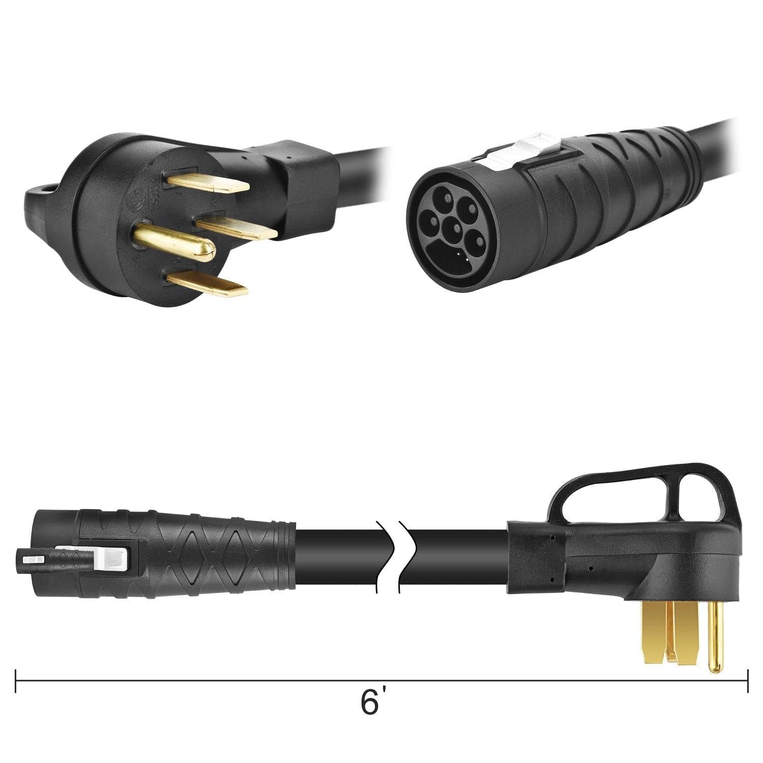 Nature's Generator Lithium Super Charging Cable — 6ft, NEMA 14-50R, 240V Fast Charge