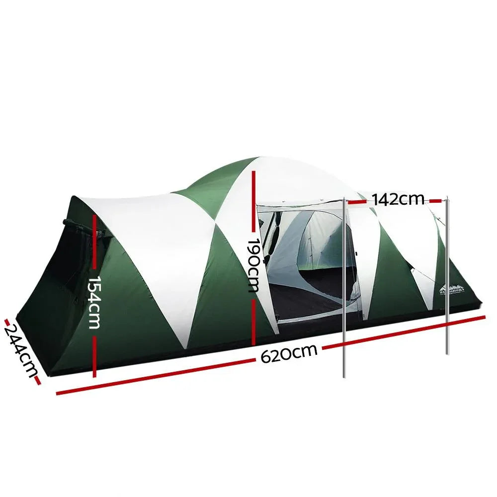 3-Room 12-Person Family Tent