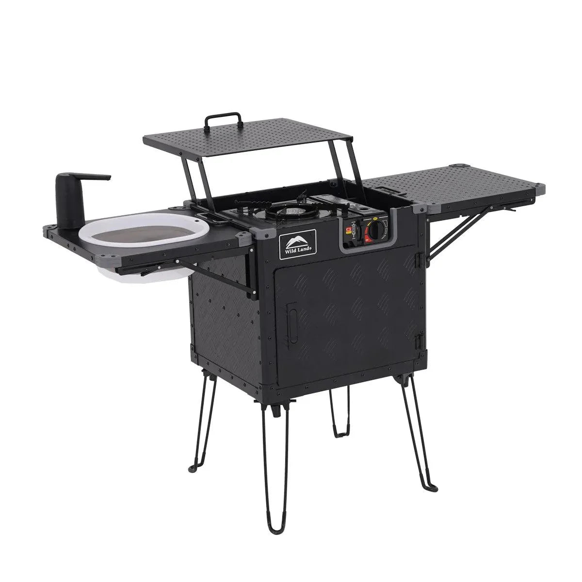 Wild Land Integrated Camp Kitchen Box | Black