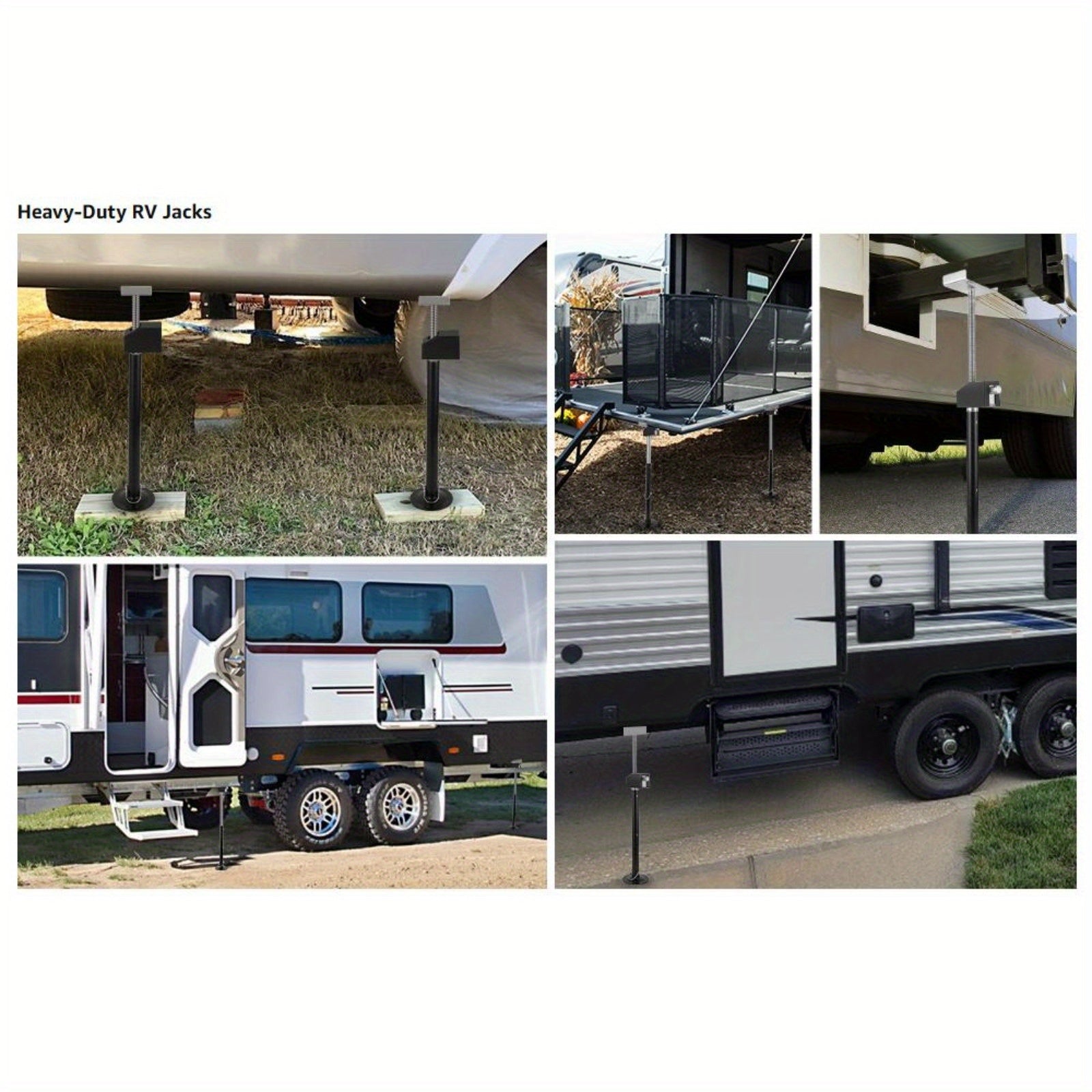 4-Pack RV Slide-Out Support Jacks – Heavy-Duty Steel, 5000 lbs Capacity