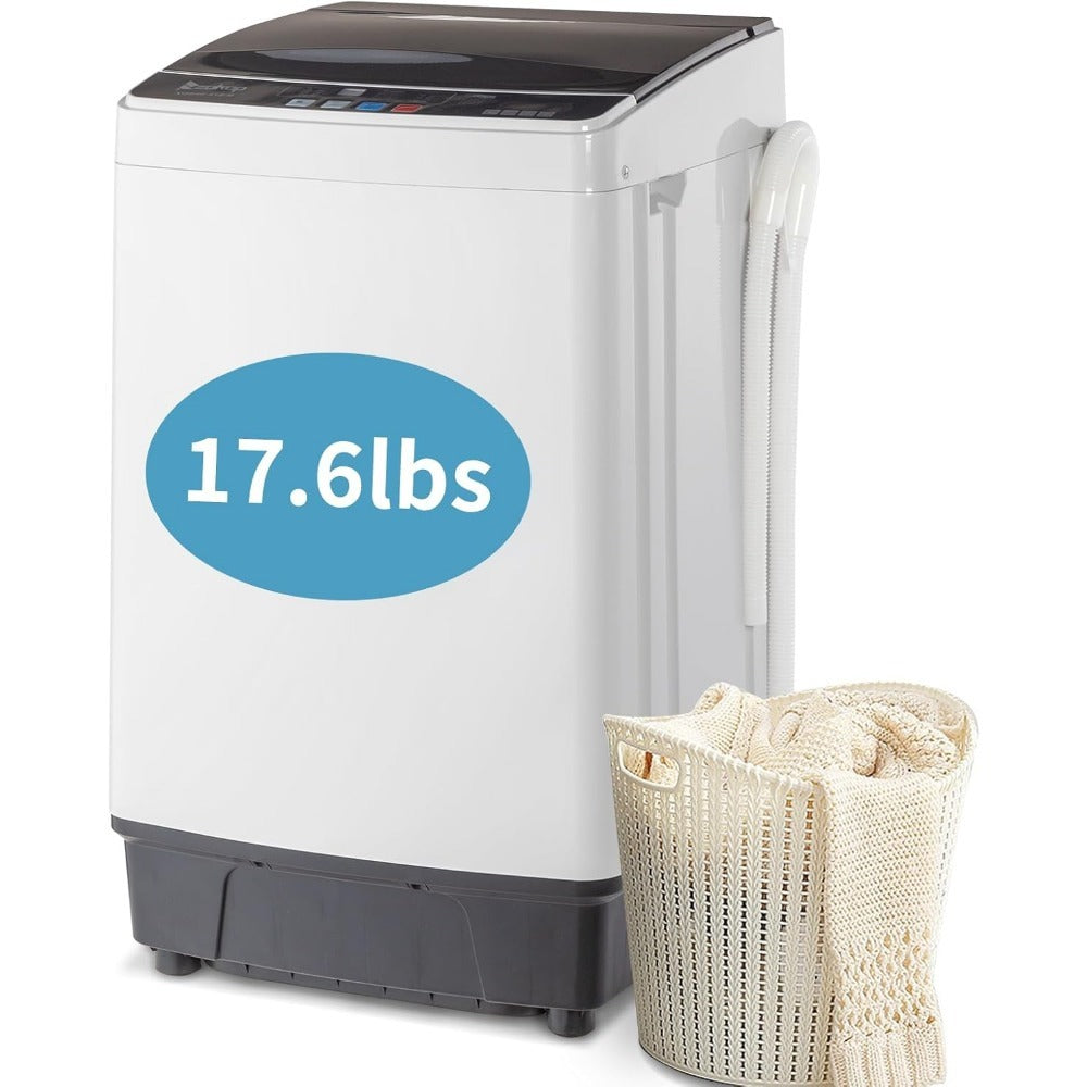 Full Automatic 17.6Lbs Top-Load Portable Washer & Dryer – 2-in-1