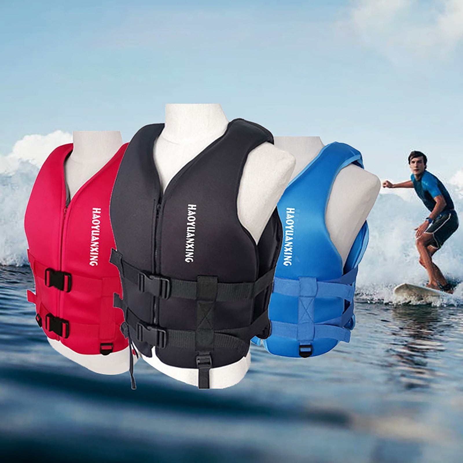 High-Buoyancy Neoprene Rescue Swim Vest
