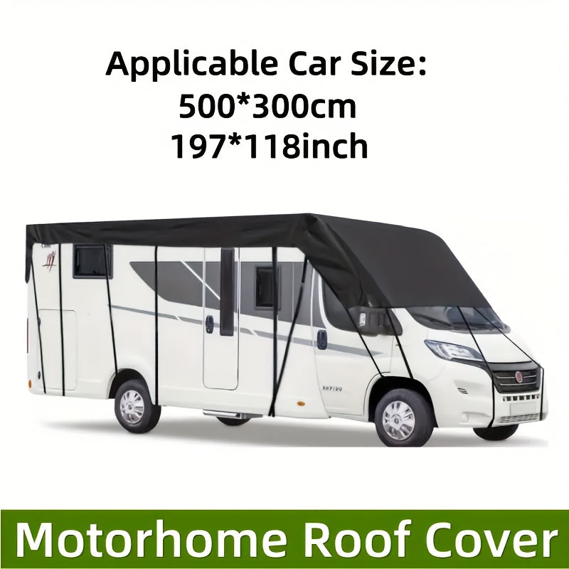Heavy-Duty All-Weather RV Cover – Adjustable Straps & Hooks