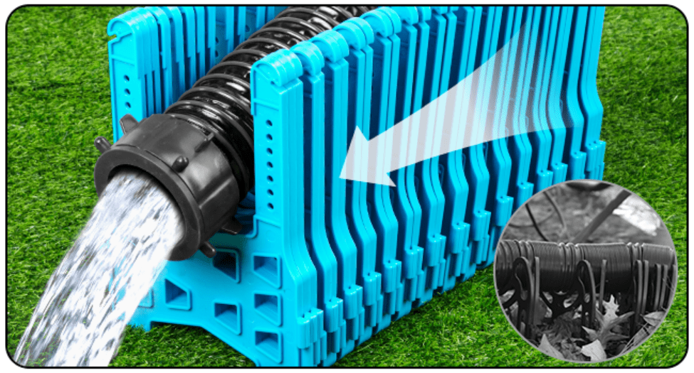 20FT RV Sewer Hose Support – Adjustable Height with Deep Cradles & Rubber Bands
