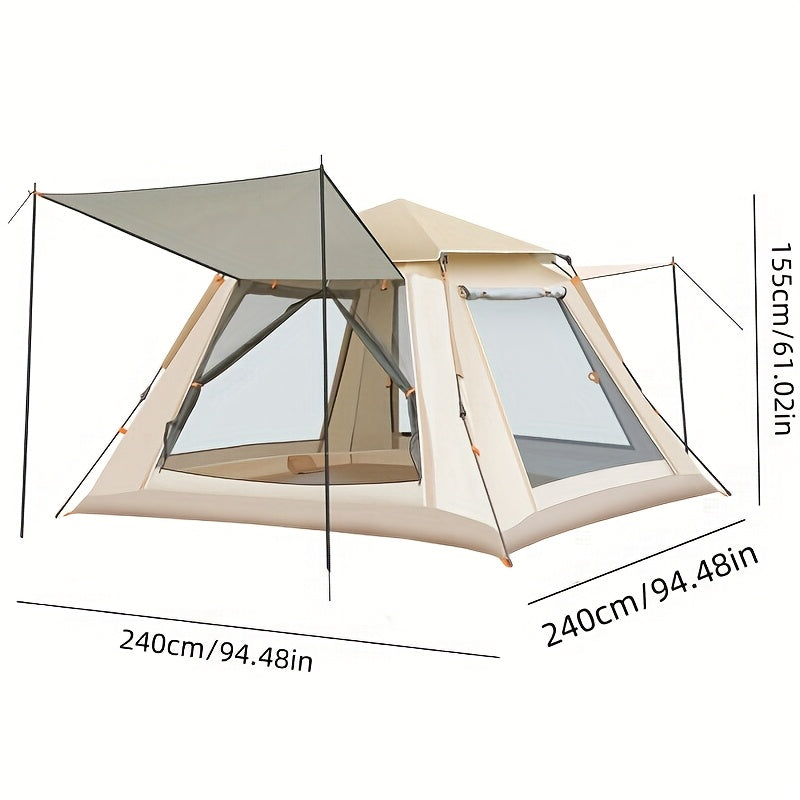 8-Person Family Camping Tent – Quick Setup, All-Season, UV & Mosquito Protection
