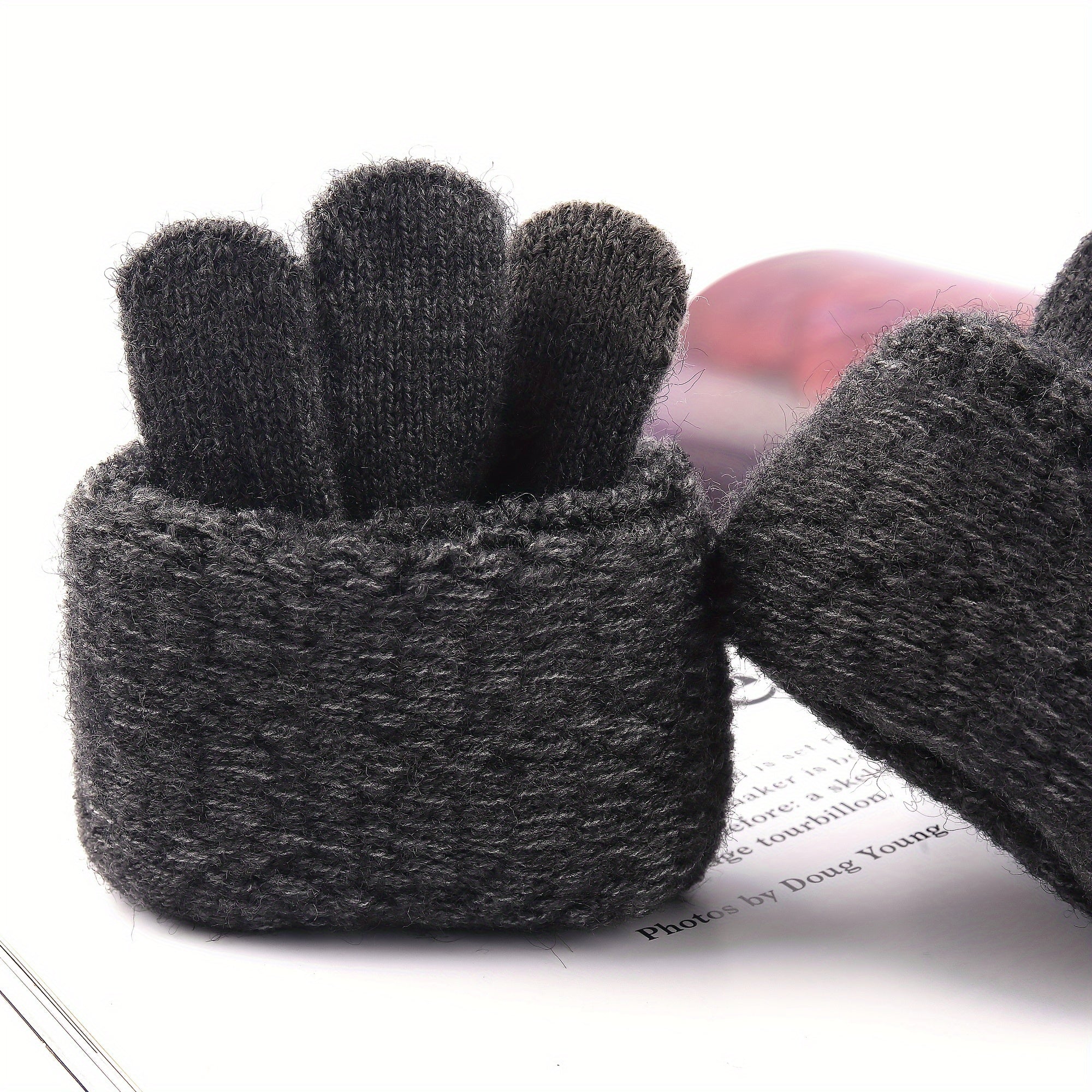 Unisex Alpaca Wool Touchscreen Gloves